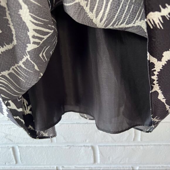 NWT Vtg 90s Y2K Cynthia Steffe pure Silk Geometric Print Babydoll Dress 6 - Picture 11 of 14